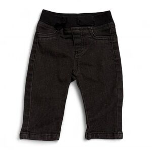 Baby Boy Black Denim Jeans Size 3-6 Months